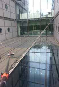 Water Fed Pole Cleaning